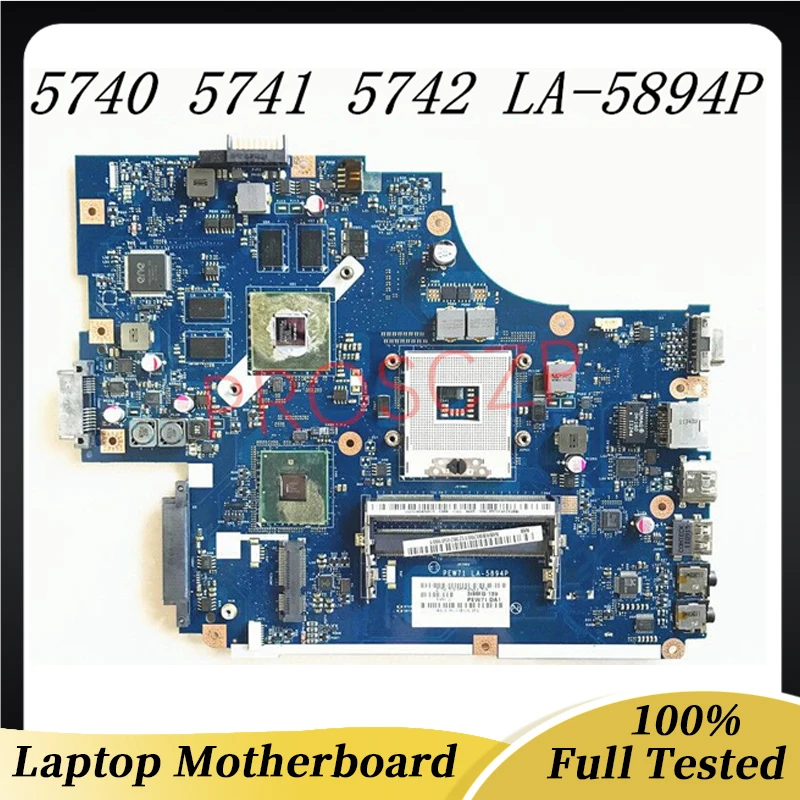 

PEW71 LA-5894P Free Shipping High Quality For ACER Aspire 5742G 5740 5741 Laptop Motherboard HM55 100% Fully Tested Working Well