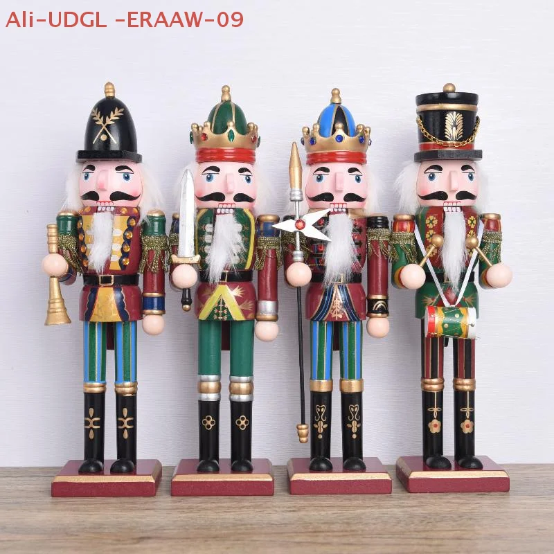 1 قطعة 30 سنتيمتر الكرتون الجوز الجندي ديكور المنزل عيد الميلاد زخرفة كسارة البندق الخشبية دمية سطح المكتب ديكور