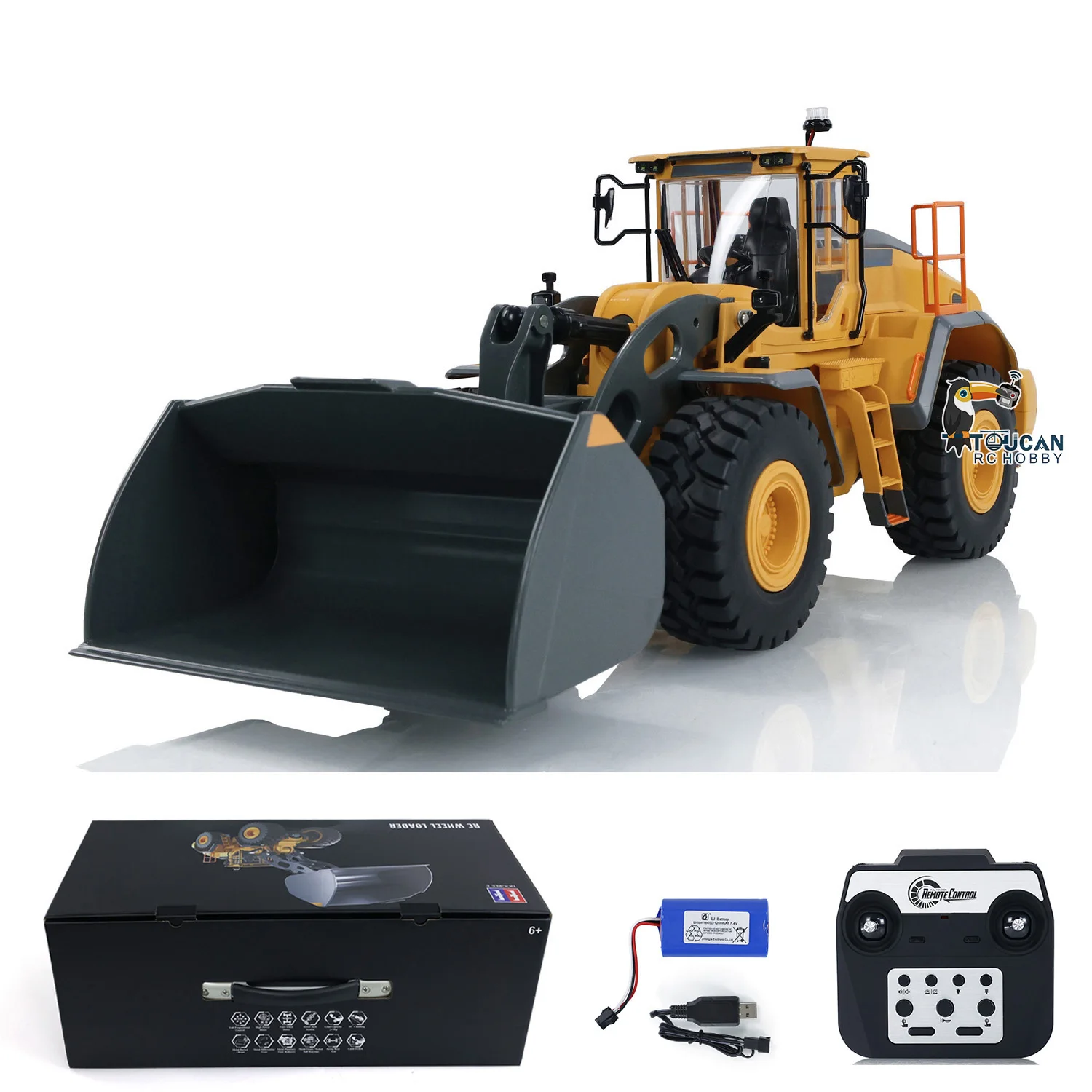 Toy Boys1/16 L260H RC Loader Double E E592 Electric Loader Radio Control Sound Construction Trucks Finished Model Gifts TH23665