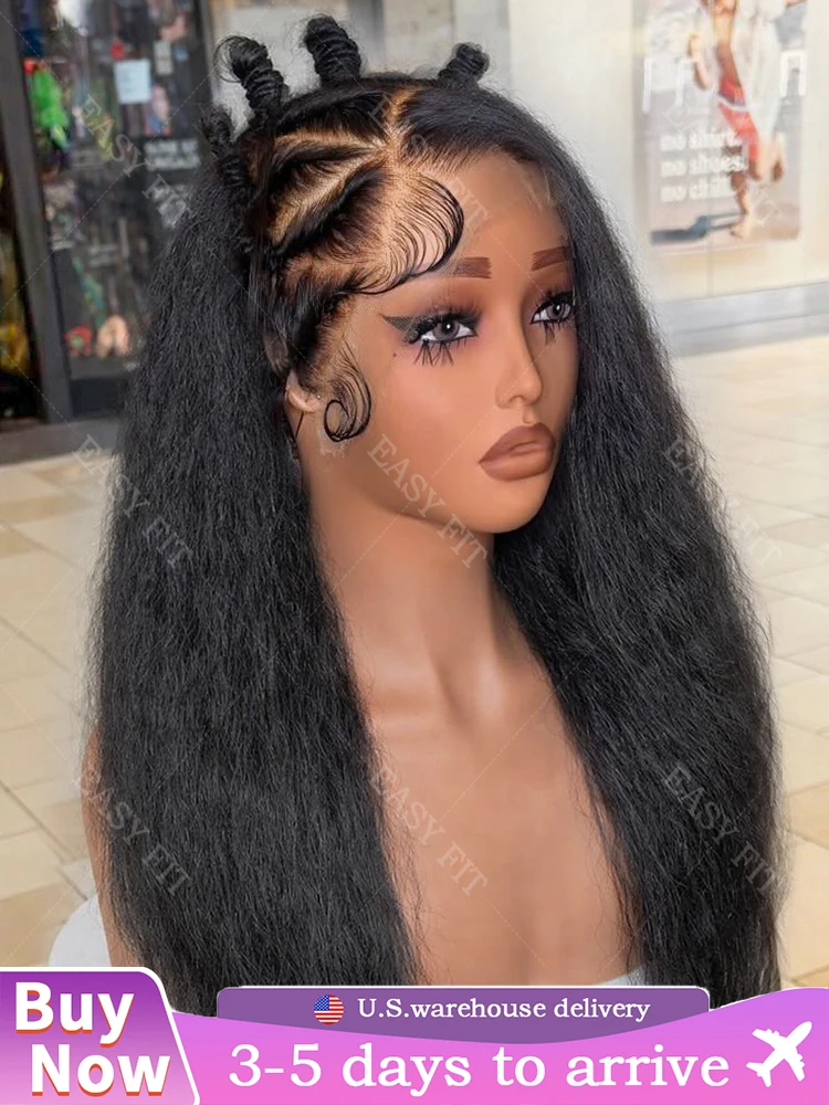 

Kinky Straight 100% Handmade Invisible Whole Real HD Full Lace Wigs Vietnamese Raw Human Hair Invisible Strap 360 Lace Front Wig