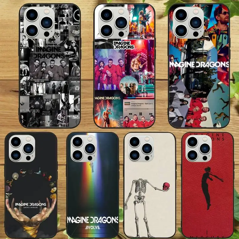 Imagine Dragons Band Phone Case For iPhone 15 14 13 12 11 Pro Max Mini XS XR