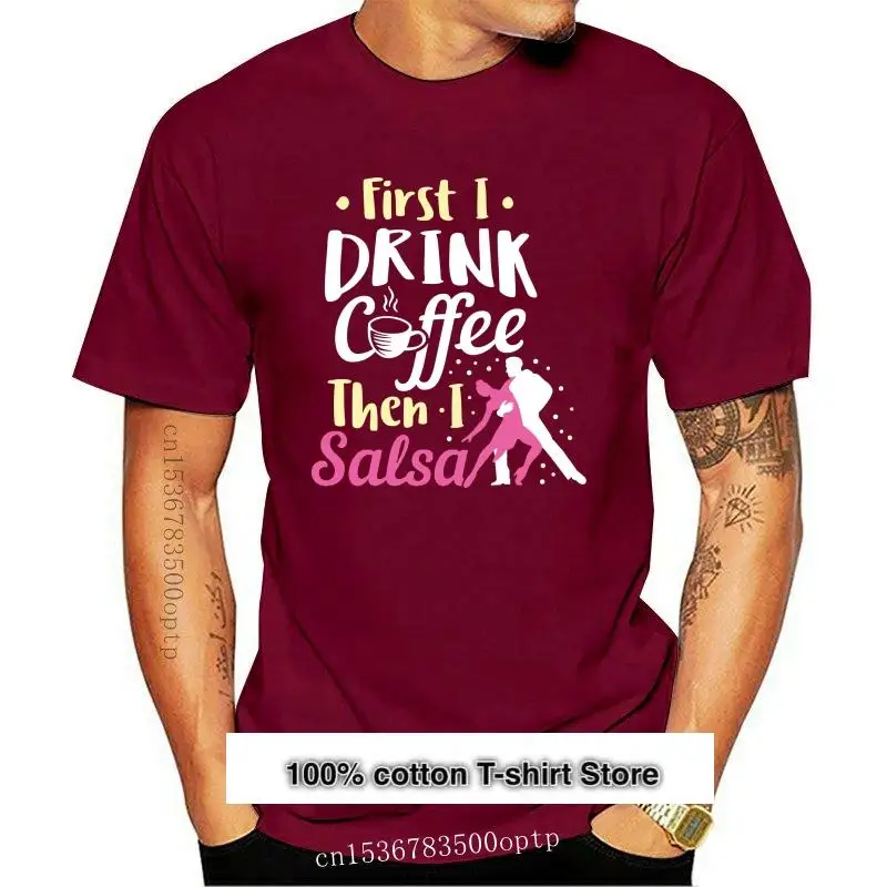 Camiseta para hombre y mujer, camiseta para bailar Salsa, café, Salsa(1)