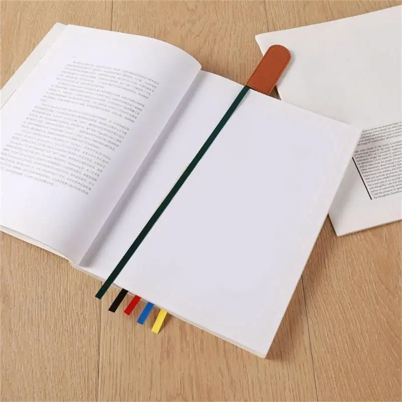 Y5LC Ribbon Bookmarks Trang Kinh Thánh Markers Da Bookmarks với 5 dải băng màu