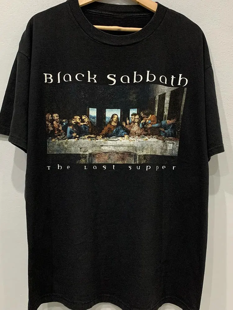 

Da Vinci Oil Painting The Last Supper Creative Short-sleeved Vintage Ami Kaji Couple T-shirt