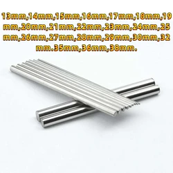Diameter 13mm/14mm/15mm/16mm/17mm/18mm/19mm-38mm 1PC Metric 304 Stainless Steel Round Bar - Round Ground Shaft Rod 100mm Length