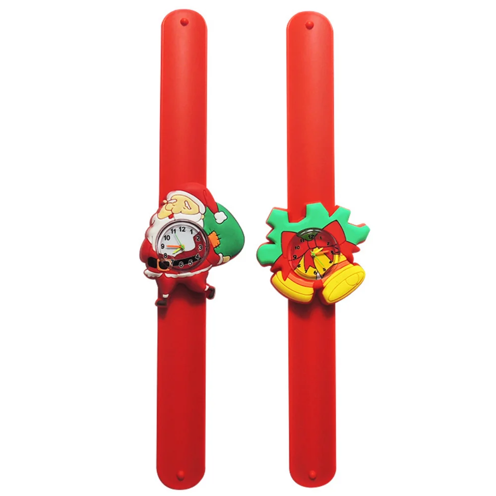 Nuovi orologi per bambini in Silicone giocattoli Cartoon babbo natale Elk Bell ghirlanda di natale orologio sportivo per bambini ragazzi ragazze regali di natale