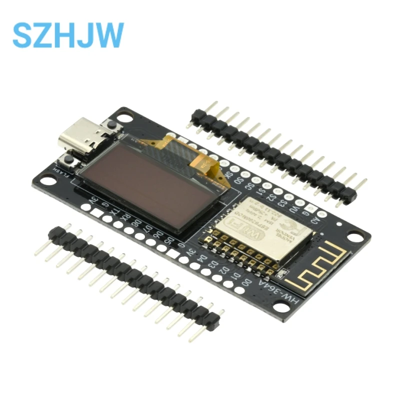 Nodemcu WiFi ESP8266 Development Board 0.96 Inch OLED Micro Type-C For Arduino