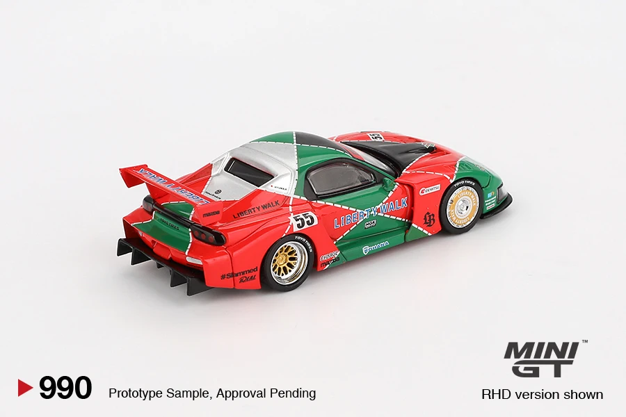 MINIGT 1/64 990 Mazda RX-7 987 Nissan Skyline GT-R 789 Lamborghini  Miniature Car Model Collection Adornment Toy