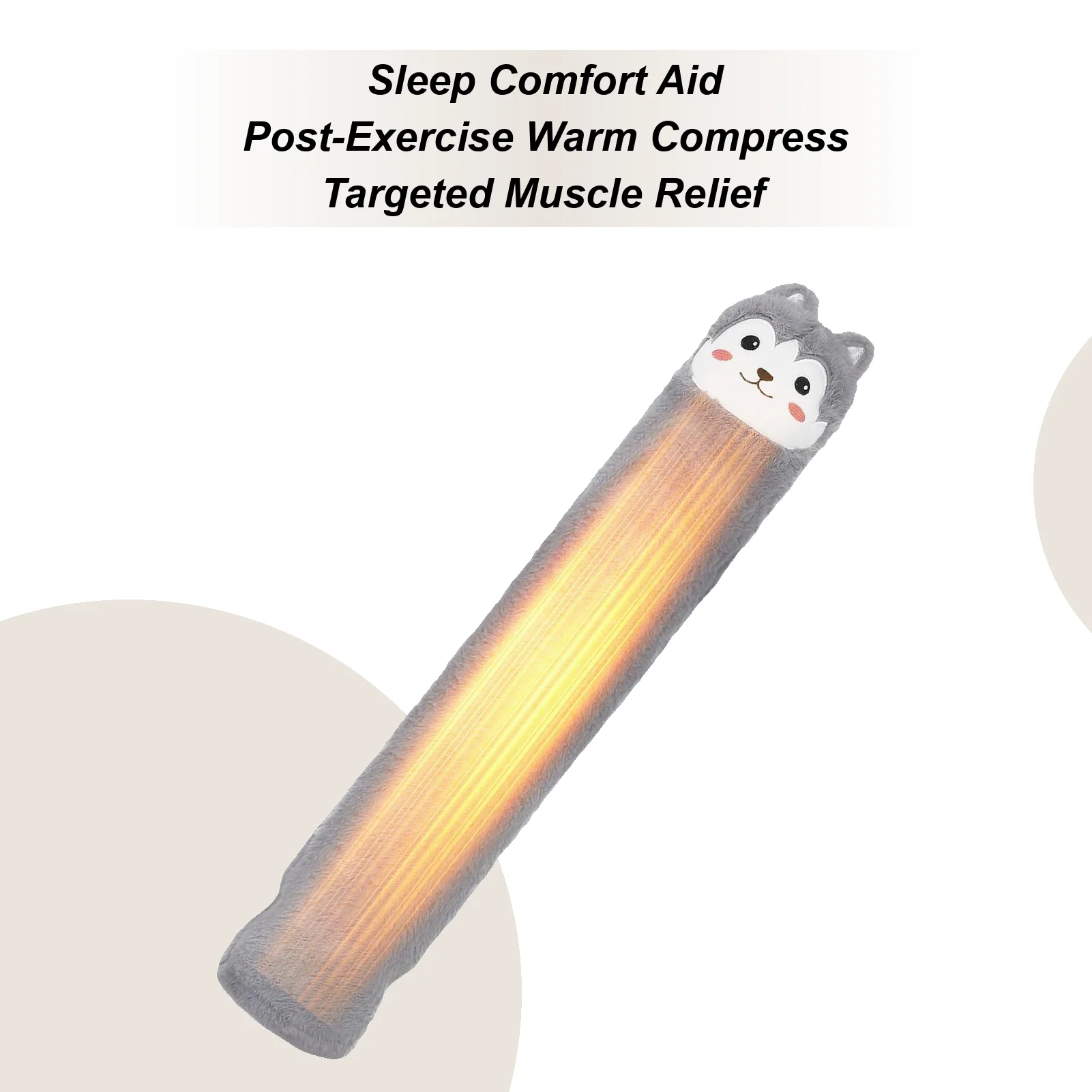 

Warm Water Bottle Long With Soft Cover Discomfort Relief Hot Bottle Water Bag For Neck Shoulder Abdomen Menstrual Cramps Women