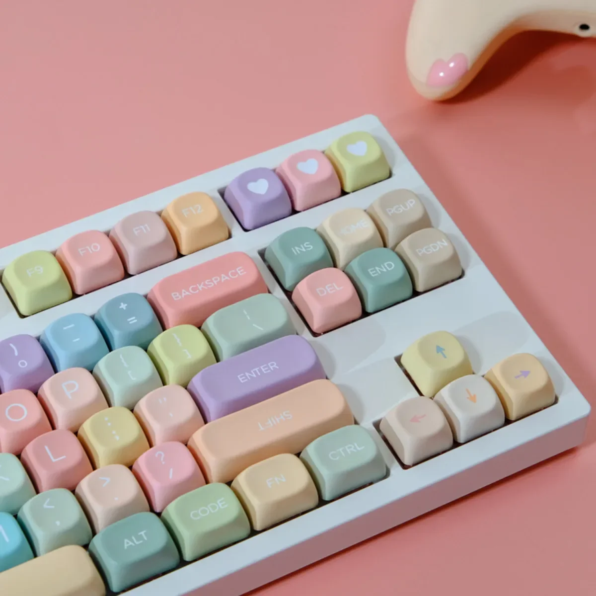 129Keys Candy PBT Material MOA Profile Dye Sublimation Keycaps Set Fits MX Switch 61/64/68/75/86/98/104 Mechanical Keyboard