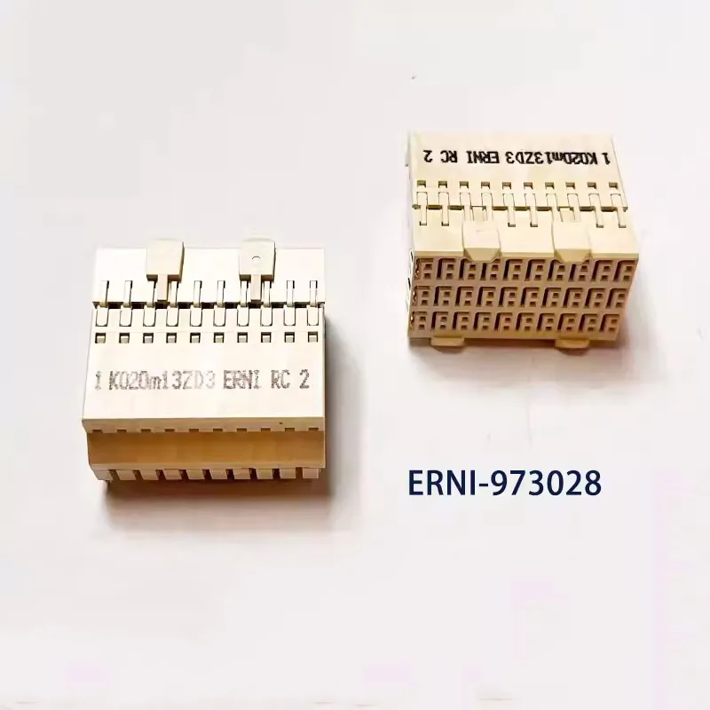 1Pcs/Lot   ERNI Electronics original CPCI Enni 973028 angled female connector ZD type 3-pair board to board high-speed plug