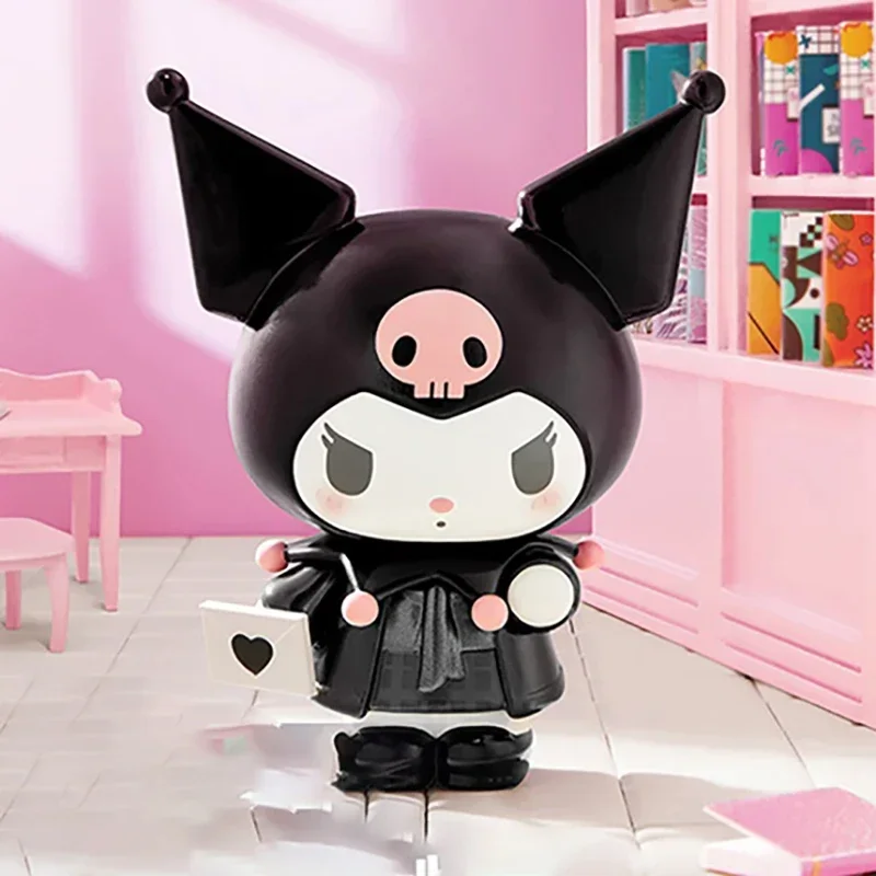 

MINISO Sanrio KUROMI AND MY MELODY Moving Scene Series Blind Box Toys Mystery Box Original Figure Guess Bag Cute Doll Model