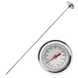 Stainless Steel Soil Thermometer Temperature Monitor Compost Measuring Probe