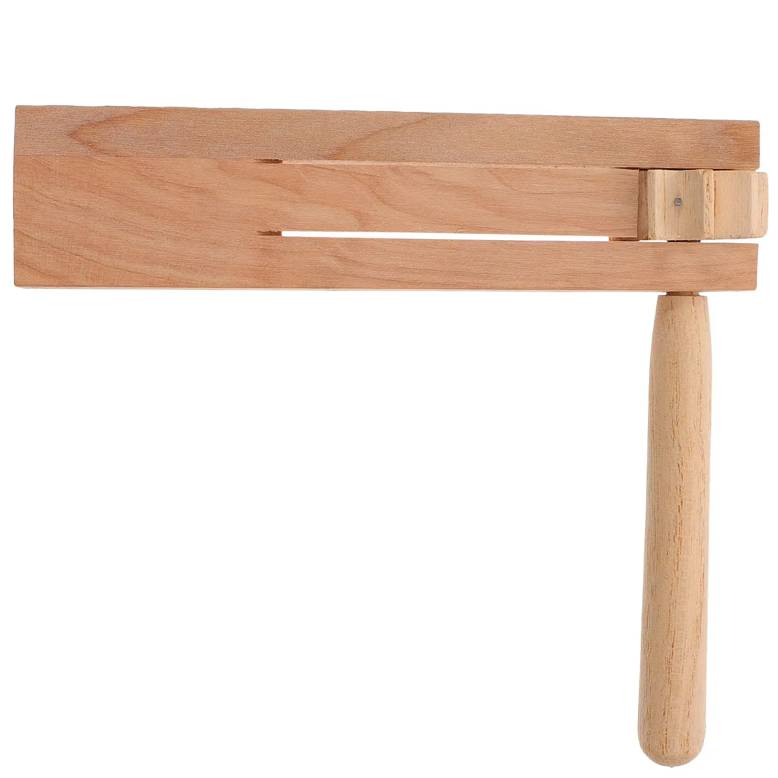 Sensory Wooden Soundboard Ratchet Castanet for Children Small Beige Music Toy Kids Baby