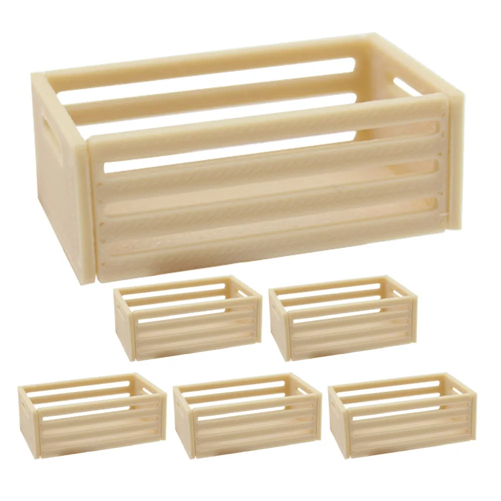 

6Pcs Miniature Basket Storage 1 12 Scale Tiny Baskets Realistic Design for Dollhouse Kitchen Supermarket Shelves Mini House