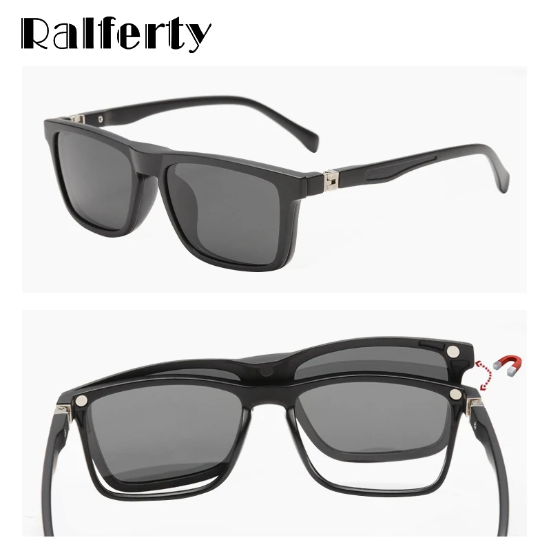 Ralferty TR90 Kids Sunglasses Polarized Magnet Clip On Sunglasses Prescription Grade Glasses Child Spectacle Frames Zero TR8005