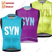 Maillot SYN 2024 Wind Vest Cycling Jersey Sleeveless Windproof Lightweight Vest MTB Maillot Ropa Ciclismo