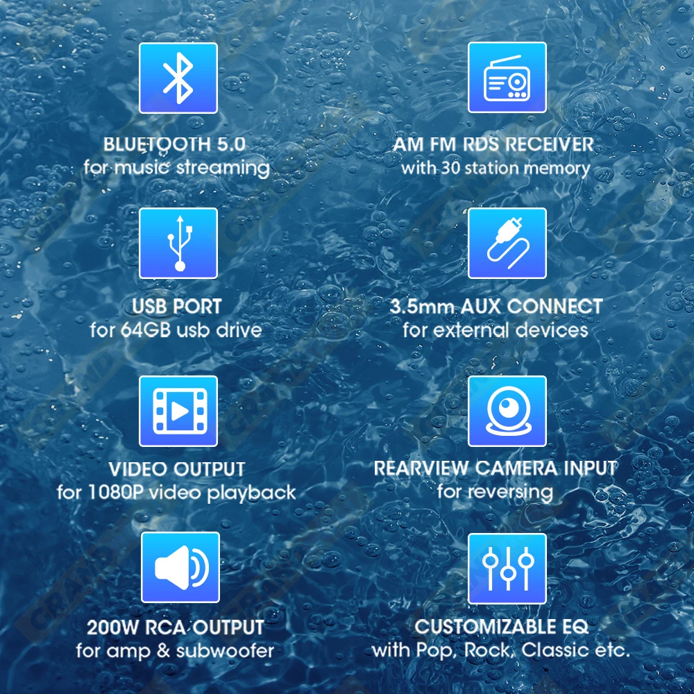 Reproductor marino RadioMP5, barco estéreo para yate, RV, ATV, UTV, carrito de Golf, FM, AM, RDS, medios digitales, Audio, Bluetooth, IPX5, resistente al agua