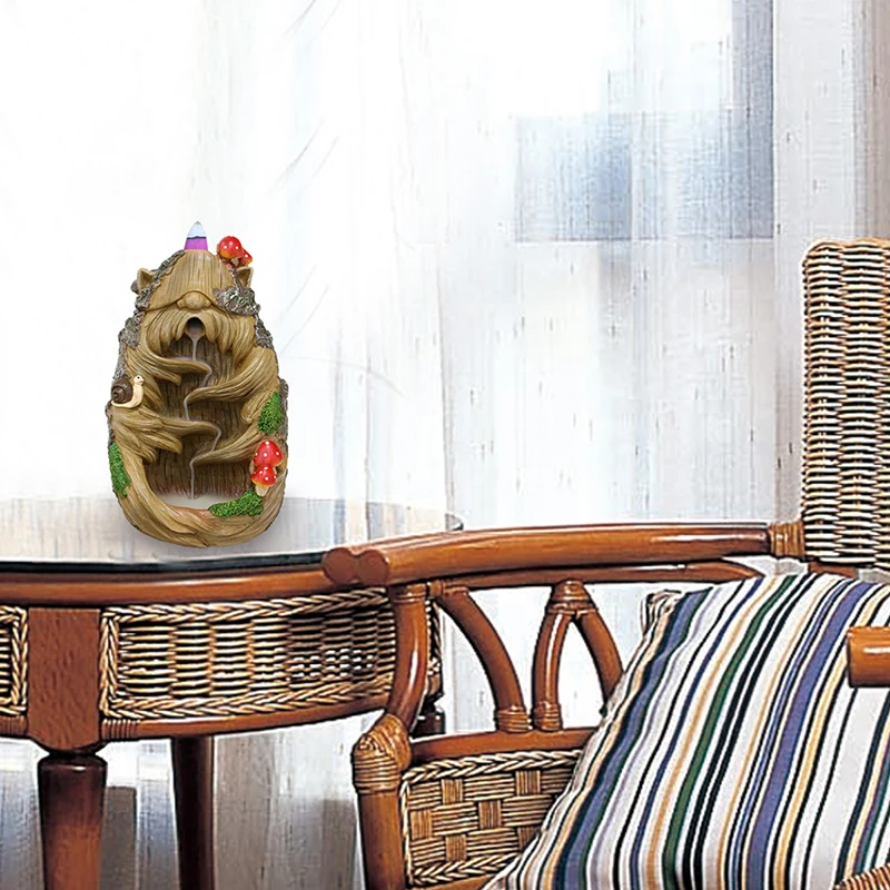 【HGPB】Tree Elf Fragrance Waterfall Reverse Flow Aromatherapy Effect Unique Landscape Home Decoration Ornaments Gift