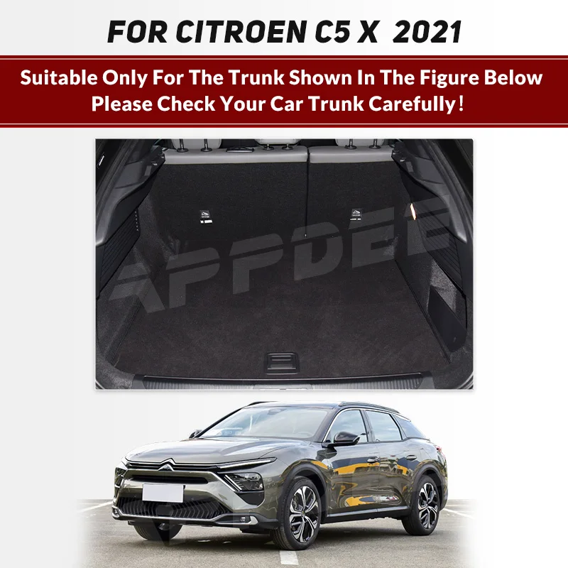 Car Trunk Mat For Citroen Citroen C5X 2021 Custom Car Accessories Auto Interior Decoration