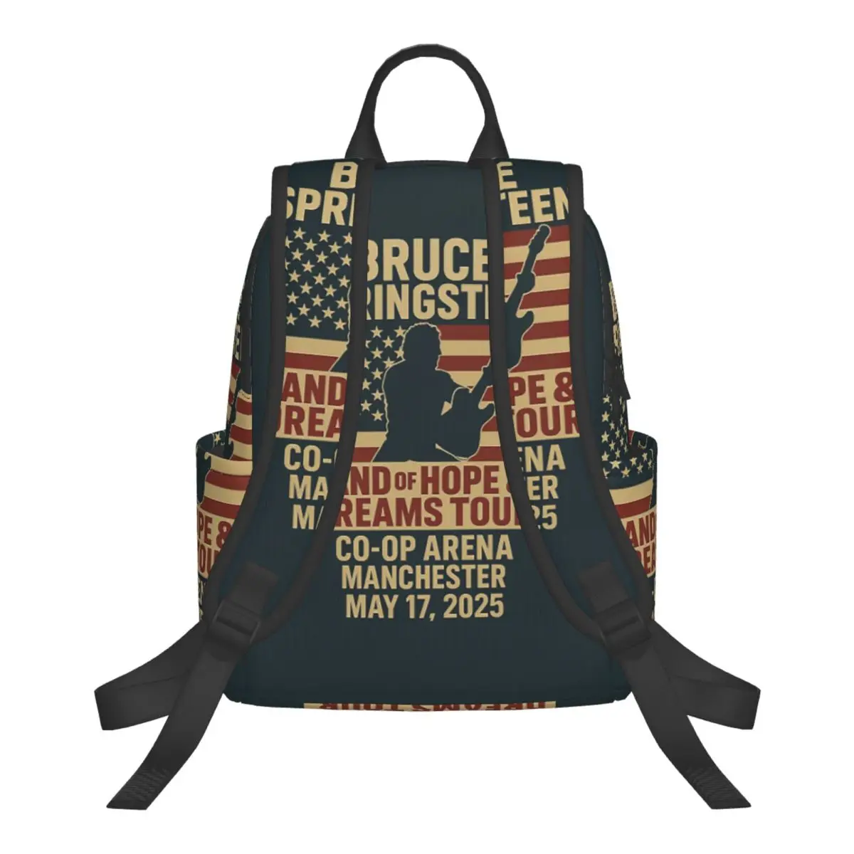 Bruce Springsteen Student Backpack School Bag Hiking Travel Daypack for Men Women Bookbag Shoulder Bags