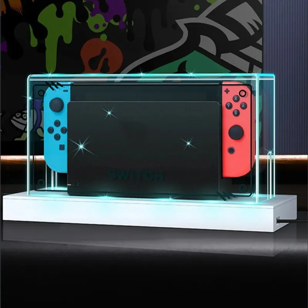 New Clear Dust Cover for Nintendo Switch Oled Protection Cover Protective Sleeve Acrylic Display Box Shell Ns Games Accessories