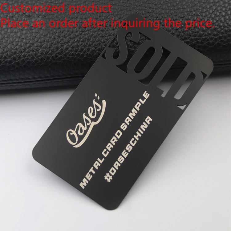 

Customized query Luxury Premium Personalized Nfc Business Card Metal Membership Card Matte Black Metal Business Cards With Laser