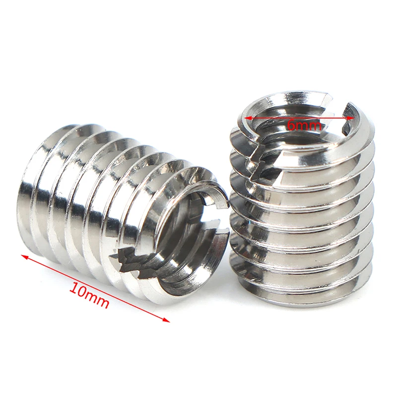 10PCS M8 Male To M6 Female Thread Adapters Stainless Steel 8mm To 6mm Reducer Converter Fittings