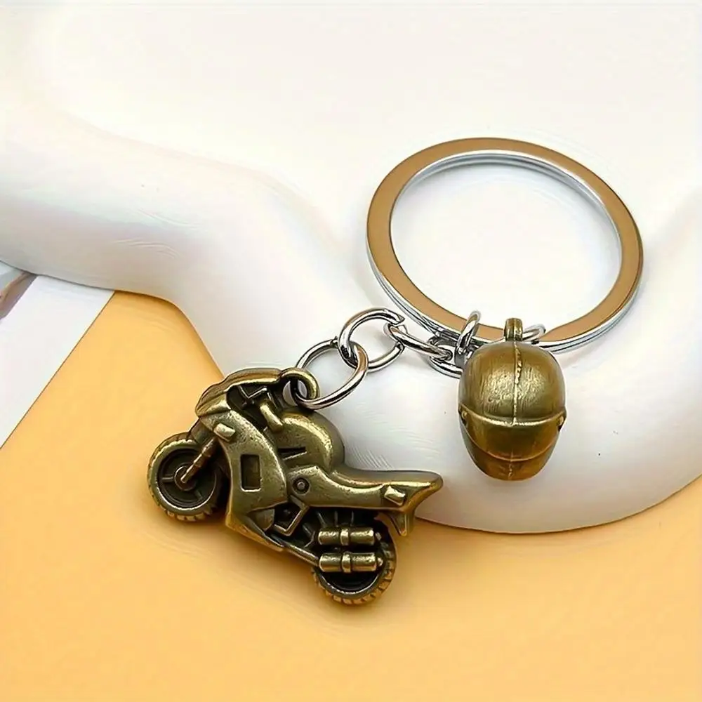 New Safety Helmet Motorbike Keychain Creative Metal Motorcycles Keyring for Women Men Backpack Pendant Accessories Club Gift