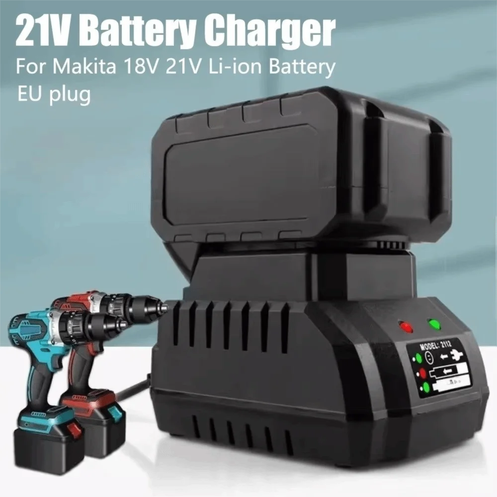 

21V Lithium-ion Battery Charger Electric Drill Grinder Accessory Electric Drill Wrench Charger General-purpose Seat Charger