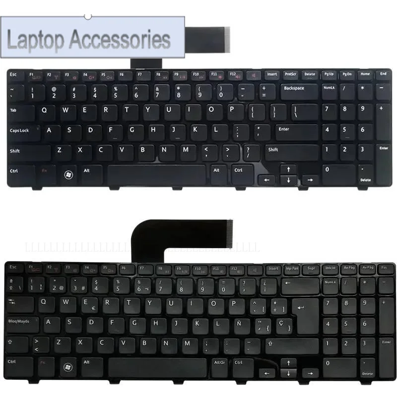 A + NOVO US/SP LAPTOP KEYBOARD PARA Dell Inspiron 15R N5110 M5110 N 5110 M511R 4DFCJ NSK-DY0SW