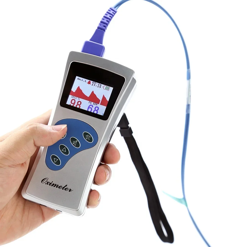 Lexison PPO-G1V High Quality Cheap price Handheld Rechargeable Veterinary use Pulse Oximeter for animal use