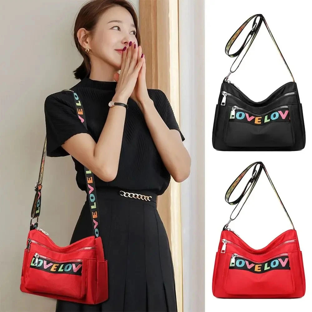 

Women's Crossbody Bag Waterproof Nylon Oxford Shoulder Messenger Bags Casual Large Capacity Handbag Ladies Travel Shopping Tote