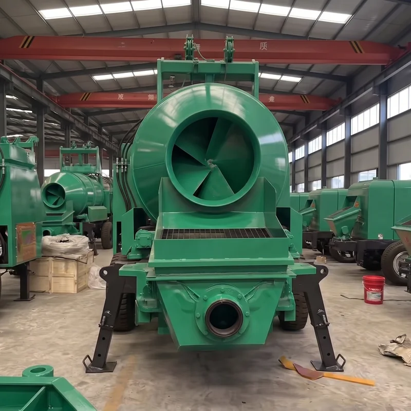 Hot Sale Concrete Mixer Pump Long Distance Delivery Machine Integrated Mixing & Pumping Equipment Projects
