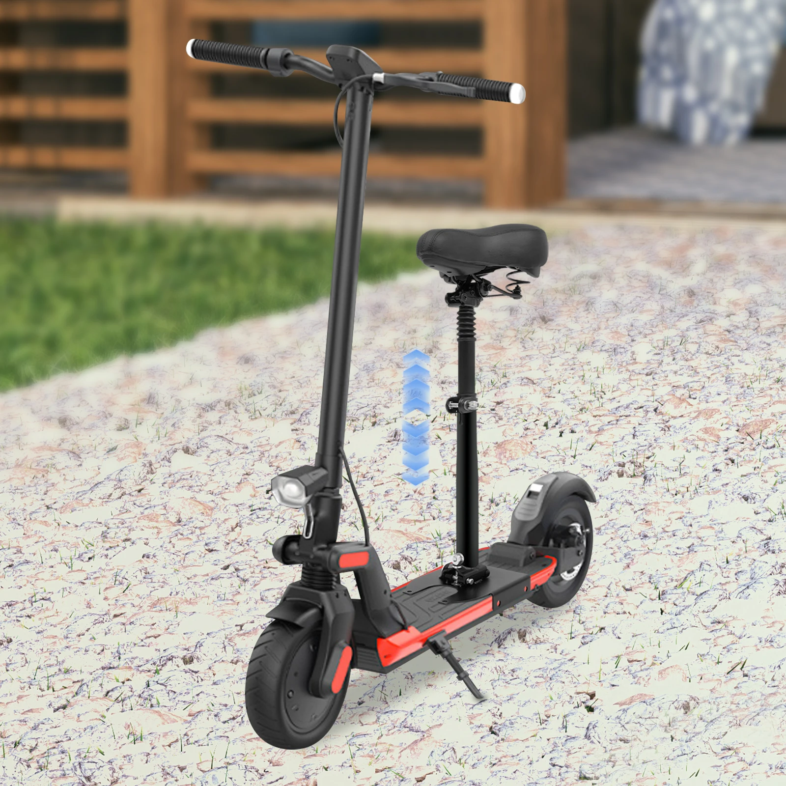 50–68 cm verstellbarer hoher Roller-Sitz, faltbarer Roller-Sattel, stoßdämpfender Sitz, Roller-Zubehör, Kapazität 100 kg