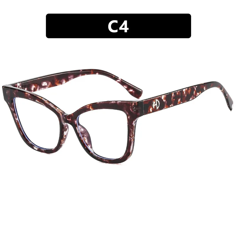 2023 Moda Cat Eye Reading Glasss Mulheres Bloqueando Luz Azul Retro Brand Frame Óptico Computador Óculos Com Dioptrias Plus