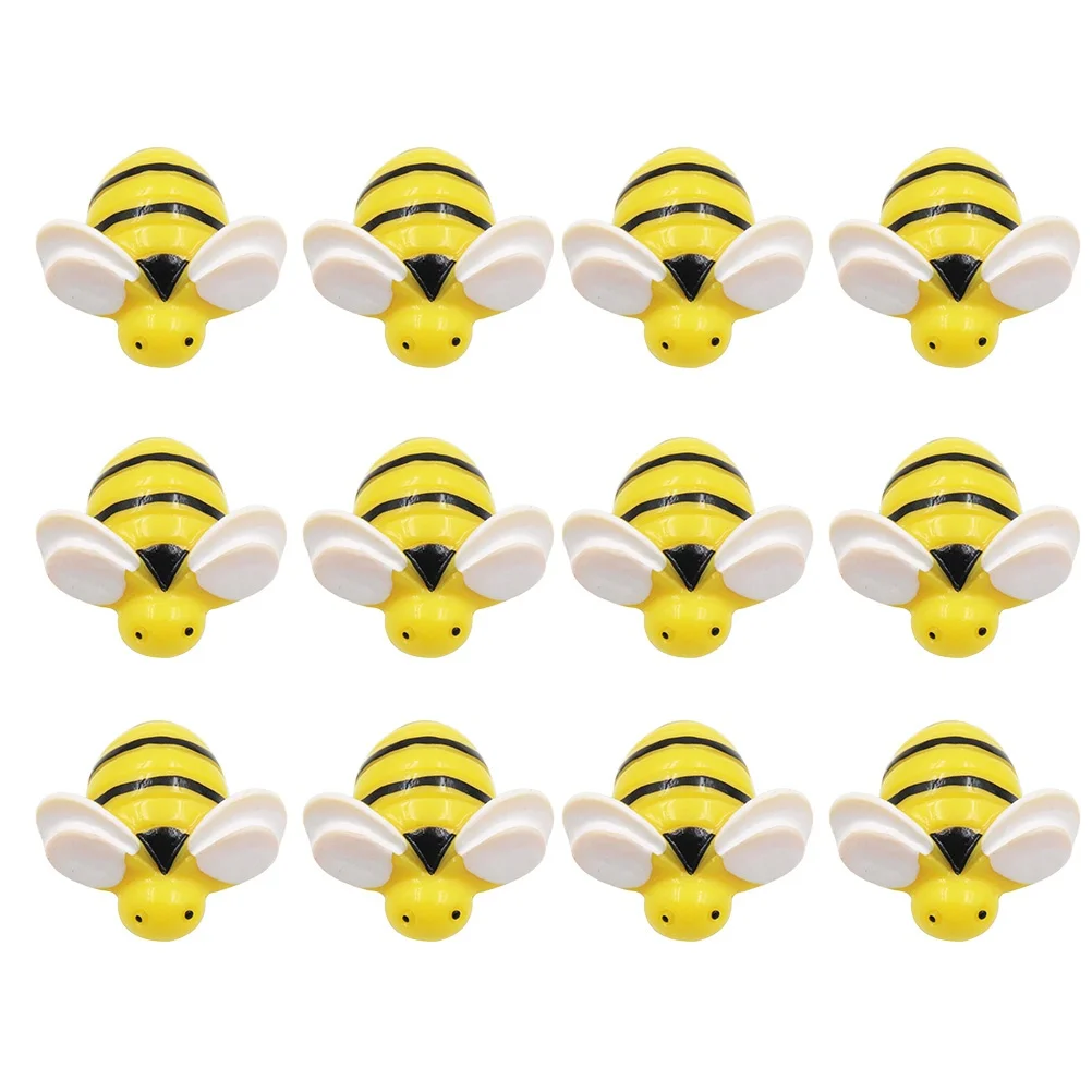 

30 Pcs Cartoon Bee Thumbtack Black Decorative Craft Pushpin for Board Drywall Poster Photo Map Memo Display Office School