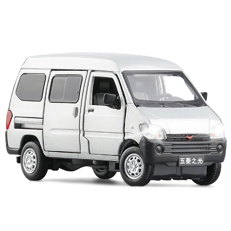 Wuling Small truck alloy car model Liuzhou  light truck Van car model toy delivery car