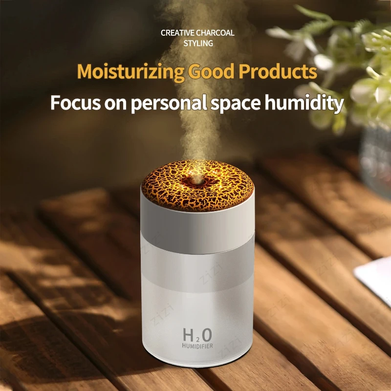 

Simulated Lava USB Mini Humidifier Small Colorful Light Light Spray Humidifier Home Office Mute Air Humidifier