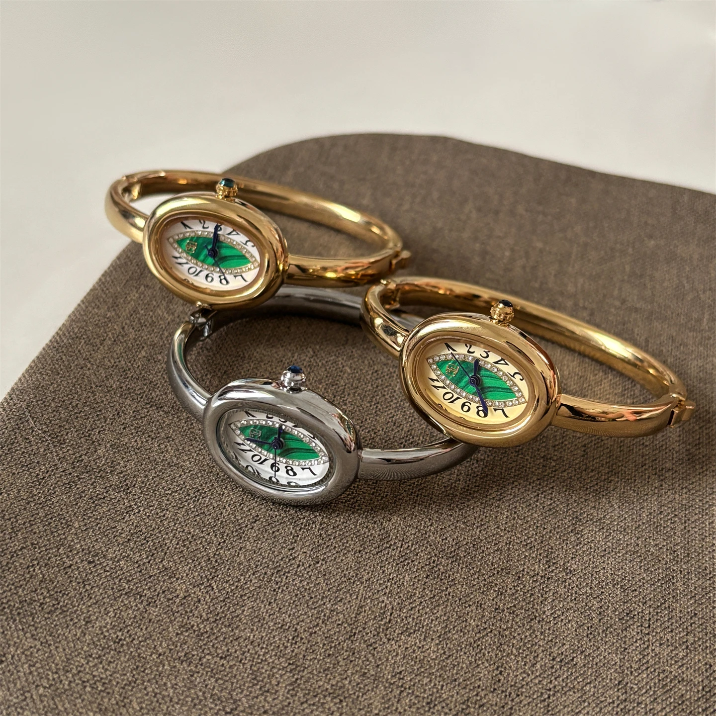 

High-end personality light luxury oval watch femininity light luxury niche fashion watch