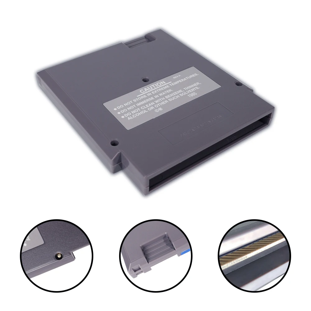 بطاقة ألعاب الحركة المحظورة ثلاثية الأبعاد لخرطوشة ألعاب الفيديو NES 72 Pins 8bit لوحدة التحكم نينتندو