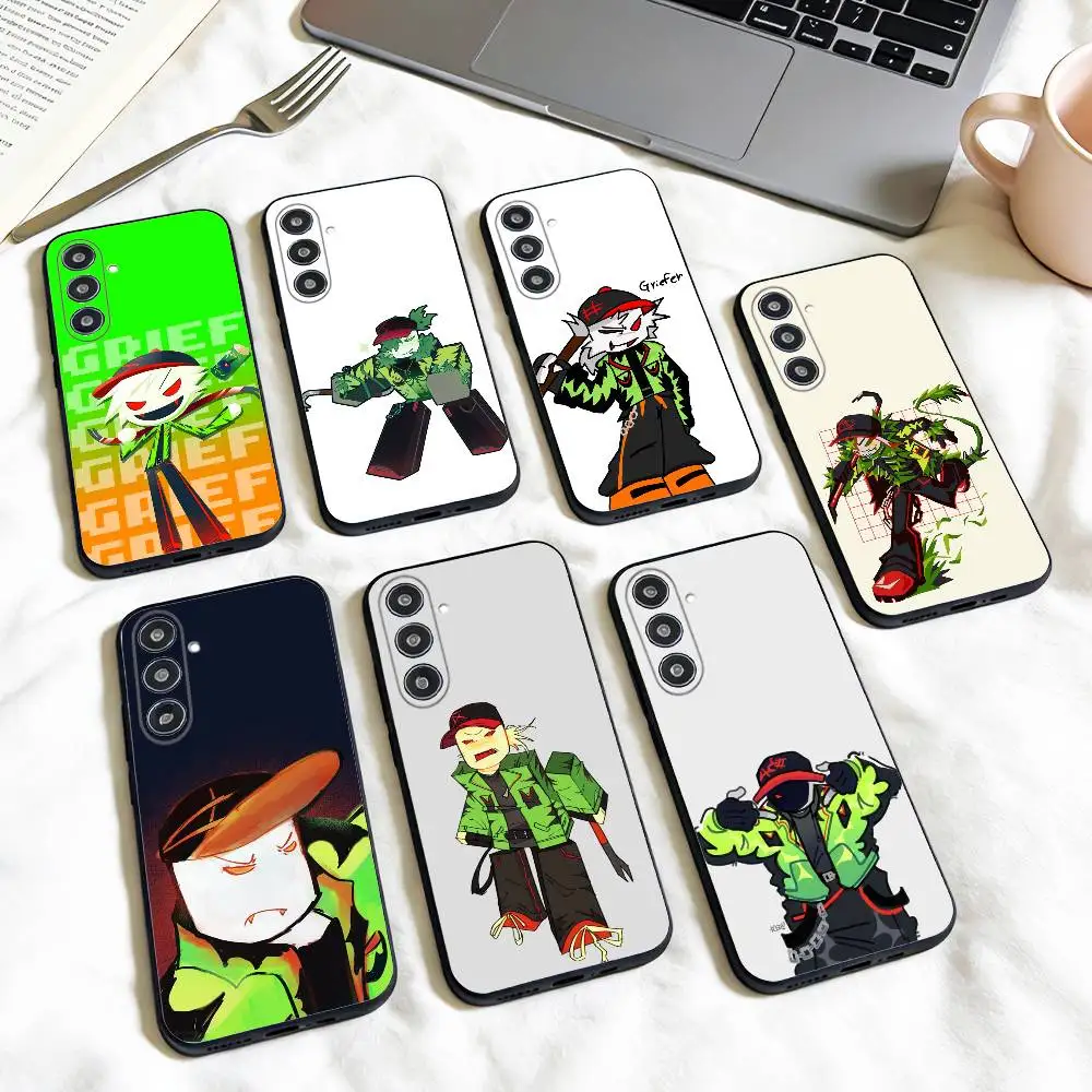 

Game B-block Tales Griefer phone Case For Samsung Galaxy A73,A72,A71,A70,A53,A52,A51,Others Soft Black Shell
