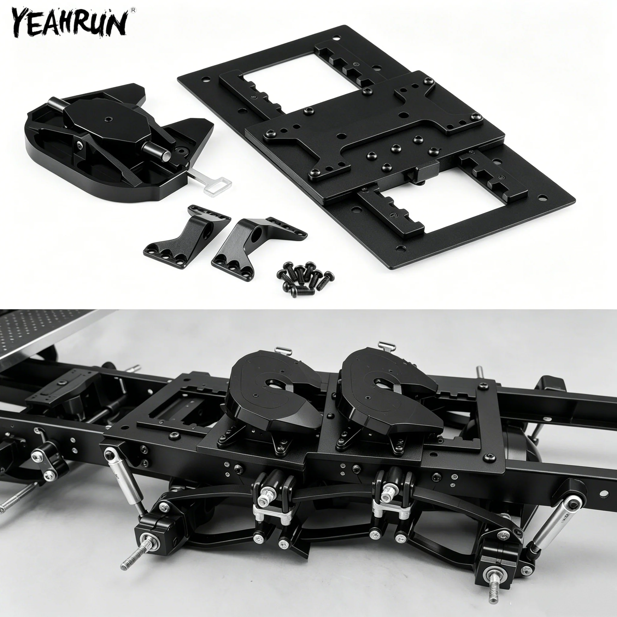

YEAHRUN Metal Grinding Disc Upgrade Parts For 1/14 Tamiya RC Tractor Truck Removable Sanding Disc Accessories