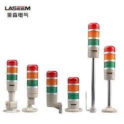 Emergency Warning Light Three Colors DC12V/24V Stack Lamp Led Tower Lamp Industrial Safety Warning Light with Buzzer