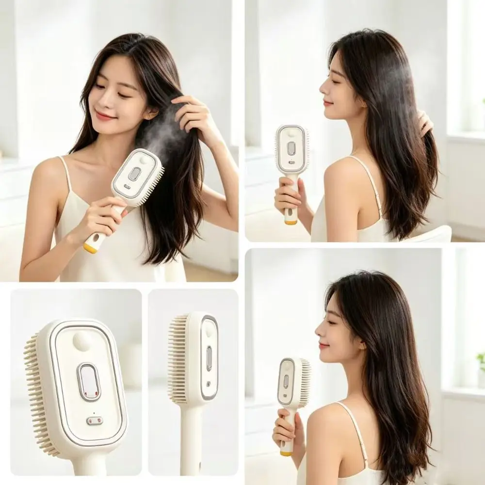 New Electric Hair Care Spray Massage Comb Anti-static Self-cleaning Hairbrush Spray Airbag Combs Hair Care