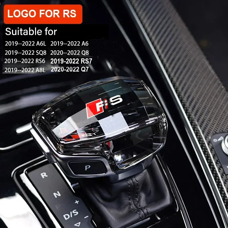

Крышка ручки переключения передач с кристаллами 2025 для Audi Q7 A6 Q8 SQ5 A5 A4 S4 RS5 RS6 A7 SQ8 2016-2022, ручка рычага переключения передач