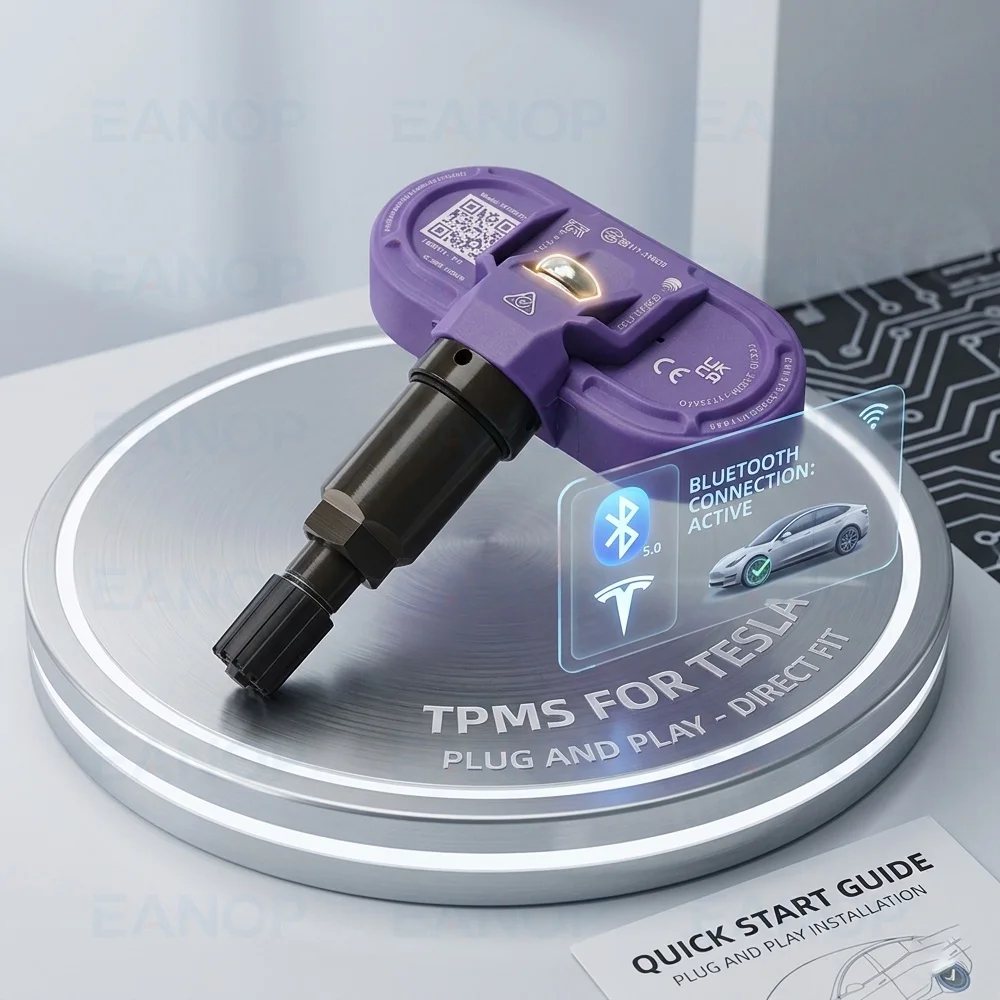 

TPMS Tire Pressure Monitoring Sensors For Tesla Model 3 Y S X Bulti-in Battery Wireless IPX7 Waterproof EANOP New Arrival