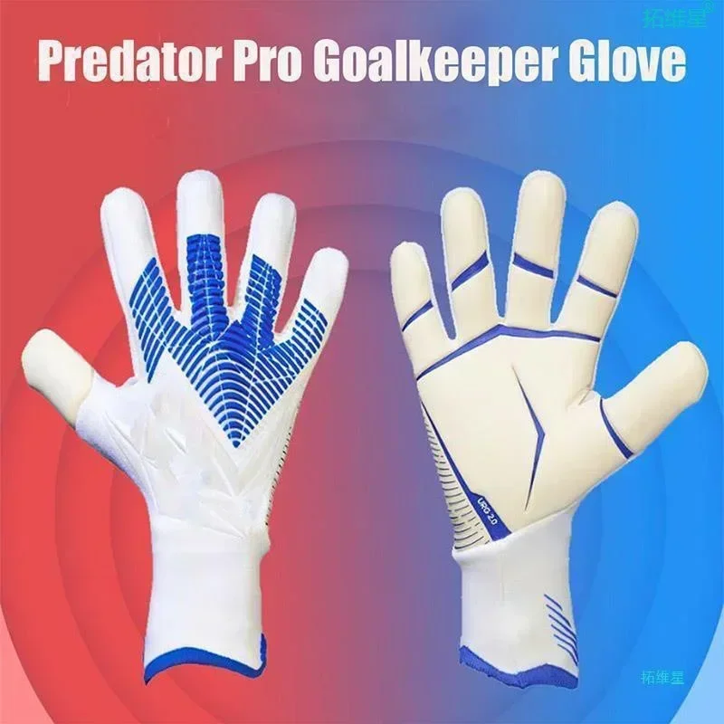 

New Adults Kids Goalkeeper Gloves Goalie Gloves Thicken Latex Football Soccer Anti-slip Protection Soccer Children Goalie Gloves