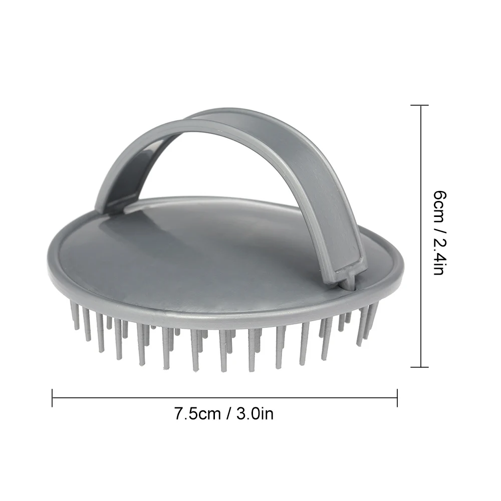 Silicone Shampoo Brush Scalp Massager for Hair Comb Anti-Dandruff Anti-skid Hairbrush Bath Massage Brush Shower Cleaning Tool view 2