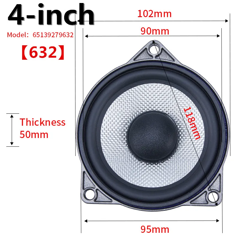 Car 4 inch Speaker For BMW F30 E60 E61 E63 E64 E65 E66 F07 F01 F02 F03 X3 E83 X5 E70 X6 E71 E72 3 5 7 Series BW Suitable - view 4